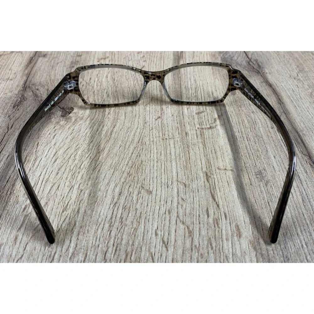 JEAN LAFONT eyeglasses CHEETAH PRINT RECTANGLE  glasses frame MOD: FACILE 155